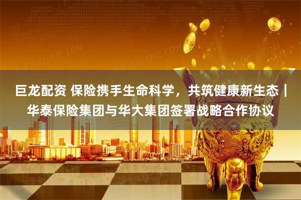 巨龙配资 保险携手生命科学，共筑健康新生态｜华泰保险集团与华大集团签署战略合作协议